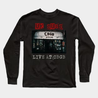 uk subs live at cbgb Long Sleeve T-Shirt